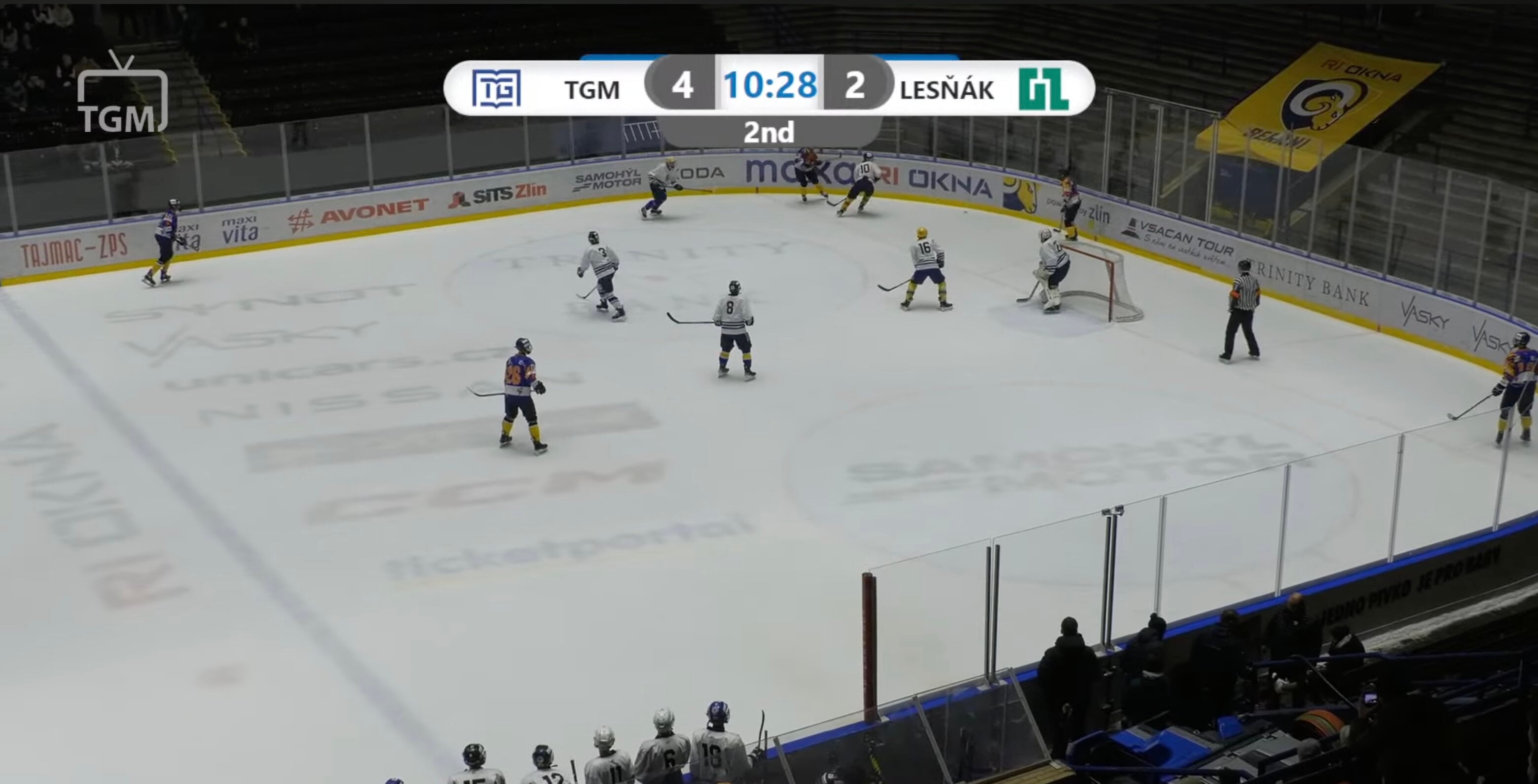 Game action between TGM and Lesňák