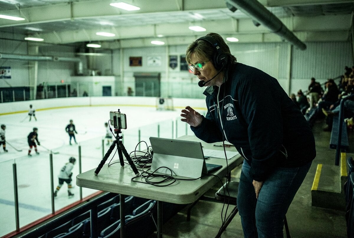 How One Hockey Mom Streams 30+ Youth Hockey Games Solo Each Season
