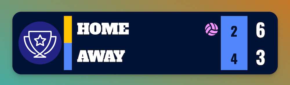 An online squash scoreboard