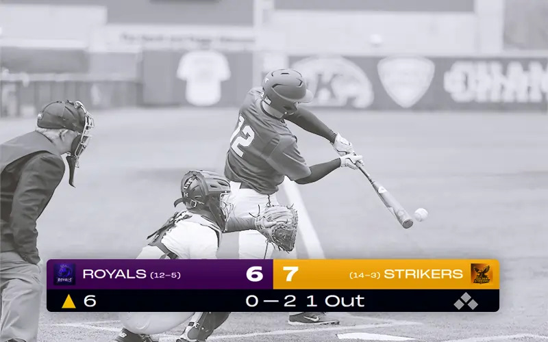 High School Baseball Scoreboard - High school baseball scoreboard following NFHS rules - 7-inning games, 10-run rule after 5...