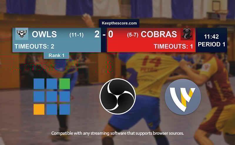 Feature screenshot: Multiple streaming software logos showing compatibility
