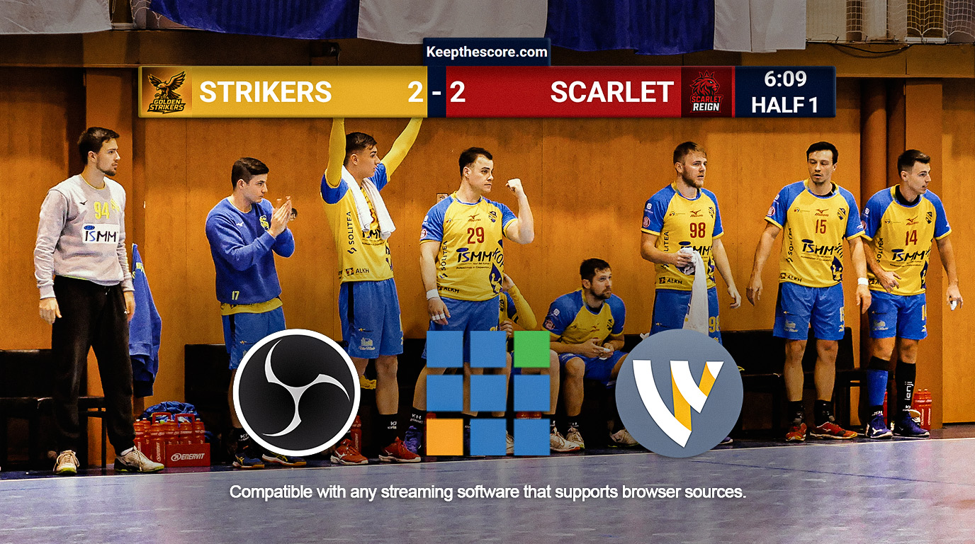 Feature screenshot: Multiple streaming software logos showing compatibility