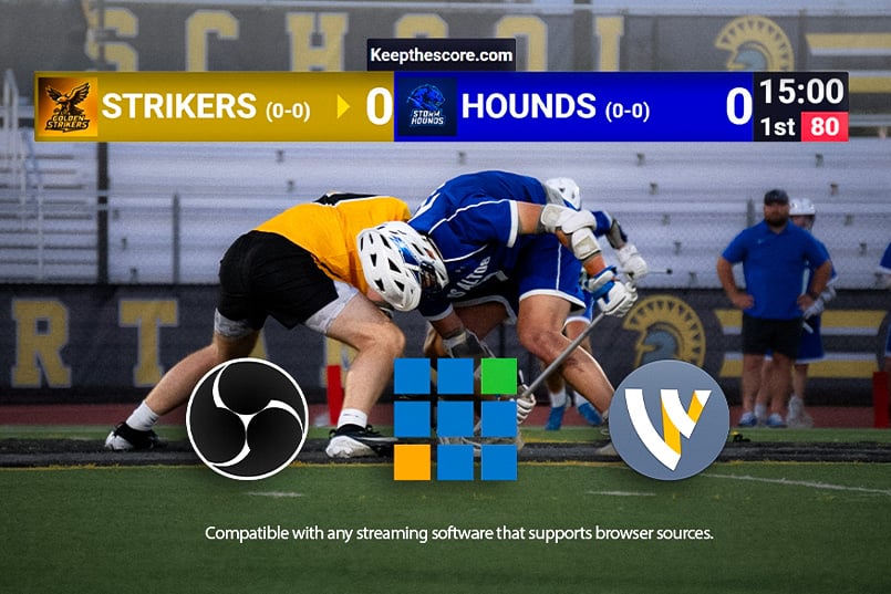 Feature screenshot: Multiple streaming software logos showing compatibility